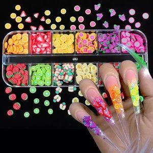 3D Nail fruit slices